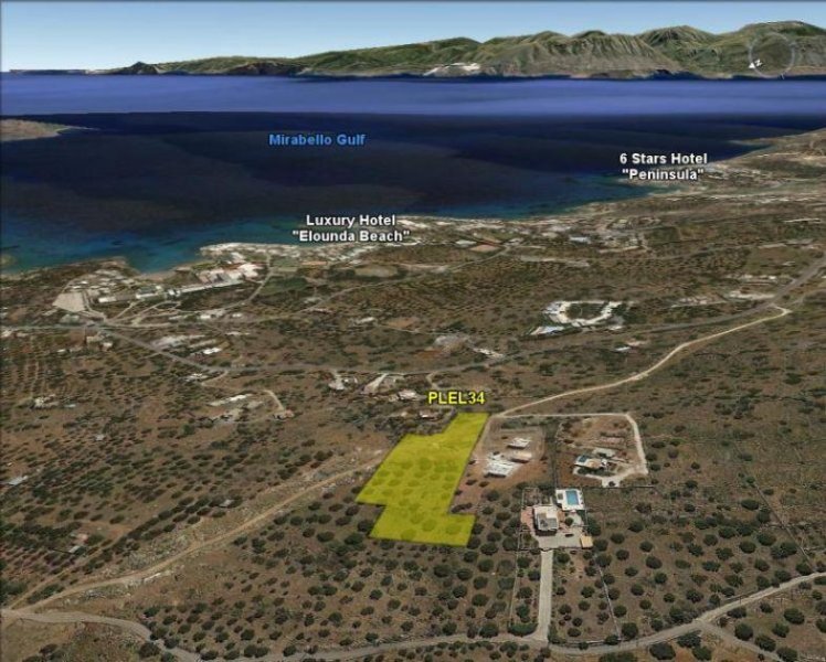 Elounda Grundstück am Meer in Touristengebiet zum Verkauf auf Kreta Grundstück kaufen